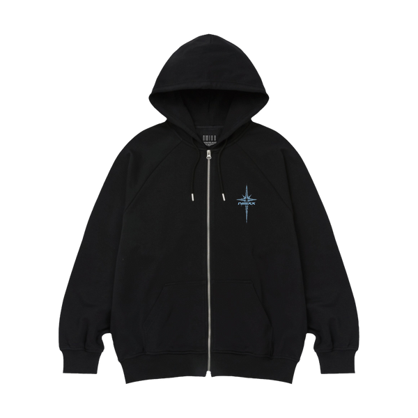 BLACK HOOD ZIP-UP – NMIXX EU